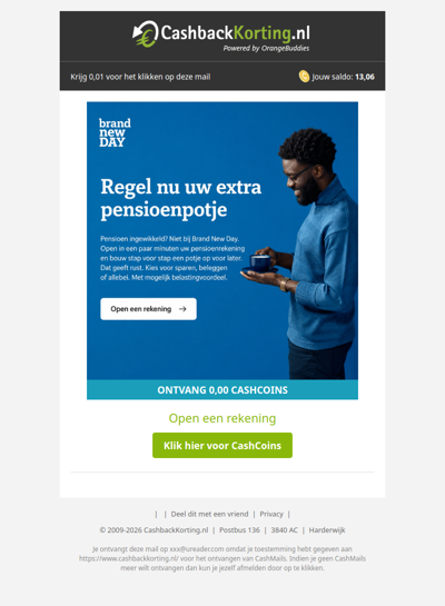 Regel eenvoudig jouw pensioen met Brand New Day