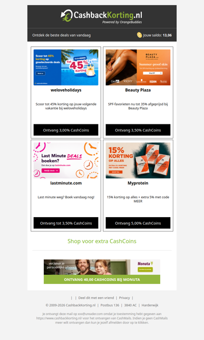 De beste deals voor jou, wad!