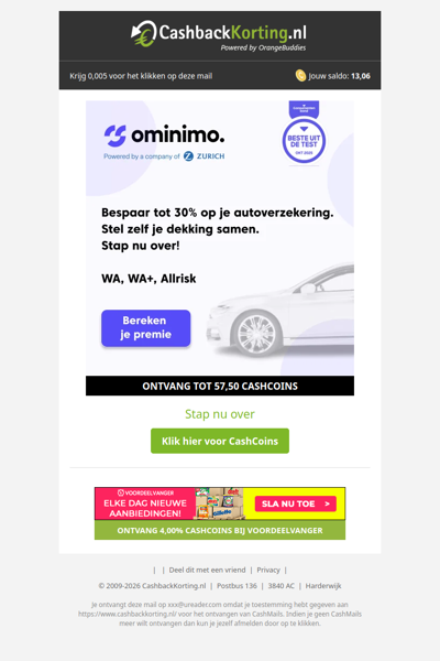 Stap over & bespaar tot 30% met Ominimo