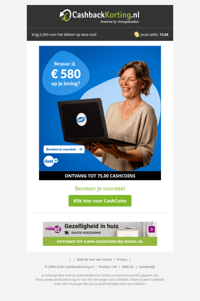 Bespaar jij 850 EUR op je lening?