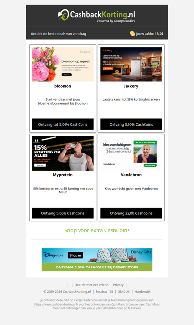 De beste deals voor jou, wad!