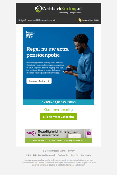 Regel eenvoudig jouw pensioen met Brand New Day