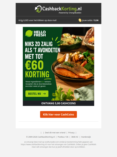 Elke avond vers koken, nu met tot €60 korting