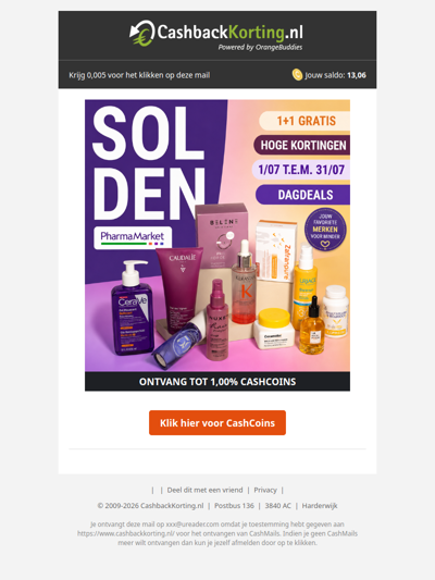 1+1 gratis, dagdeals én cashback – alleen deze maand!