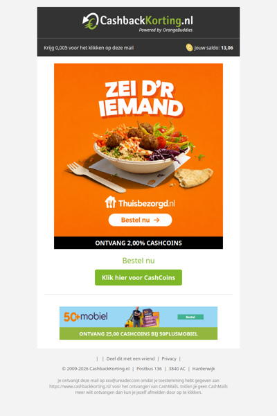 Geen zin om te koken? Bestel je maaltijd bij Thuisbezorgd.nl