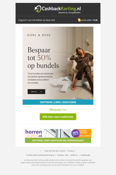 Bespaar tot 50% op luxe Dore & Rose bundels