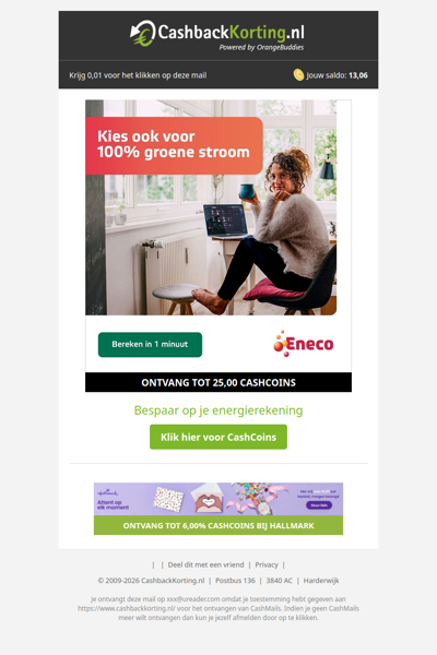 Verlicht je stroomenergie bij Eneco