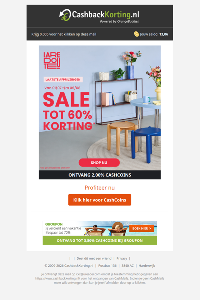 Laatste kans: sale tot 60% korting!