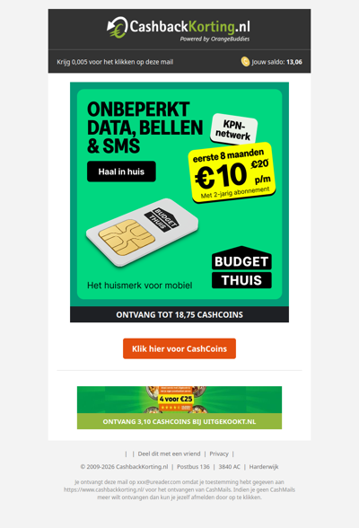 8 maanden korting op onbeperkt data!