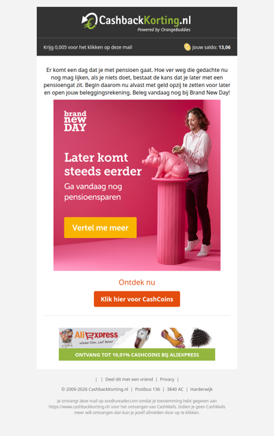 Bouw vandaag aan een zorgeloos pensioen voor later.