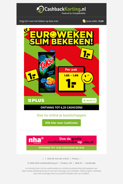 Euroweken bij PLUS