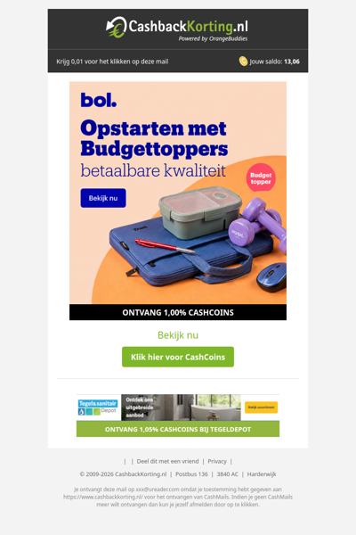Opstarten met Budgettoppers bij bol