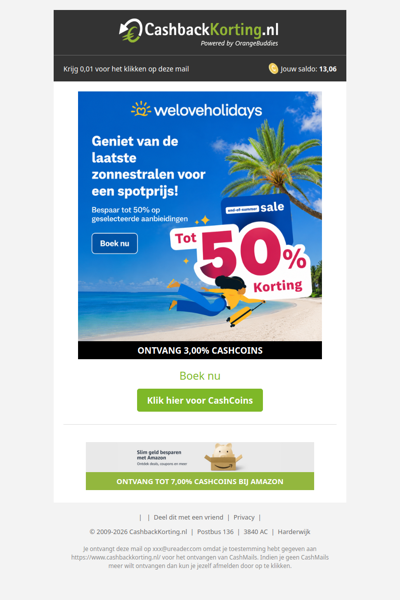 End-of-Summer Sale bij weloveholidays: tot 50% korting!