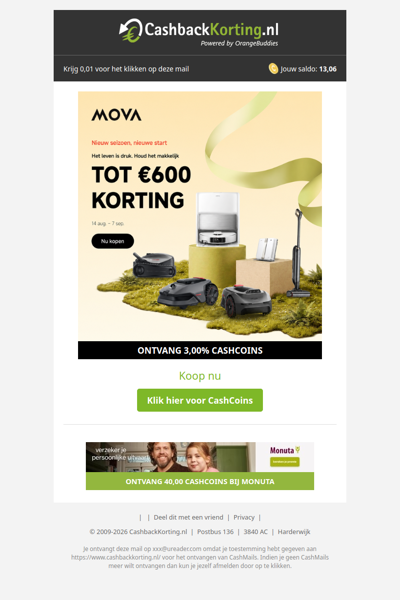 Tot 600 EU voordeel op slimme MOVA-favorieten