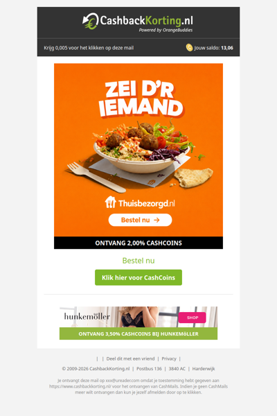 Geen zin om te koken? Bestel je maaltijd bij Thuisbezorgd.nl