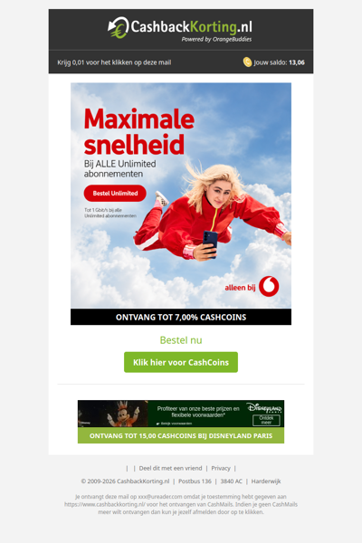 Maximale snelheid met Vodafone Unlimited