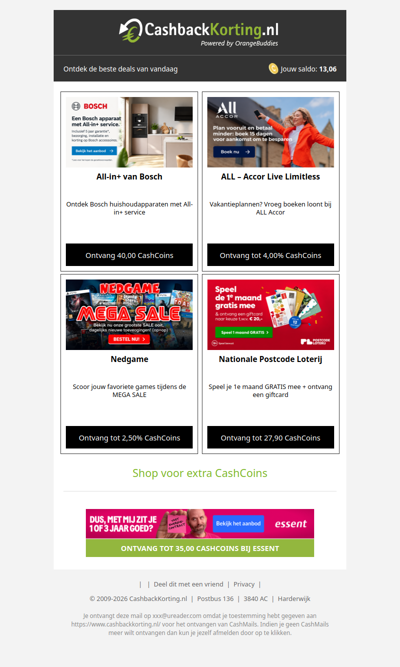 De beste deals voor jou, wad!