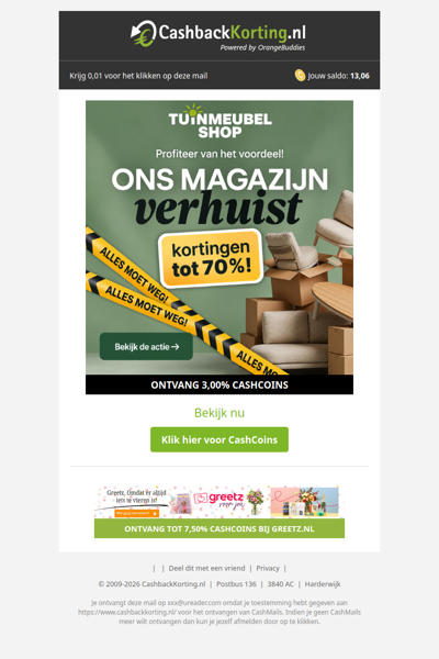 Tuinmeubelen met kortingen tot wel 70%