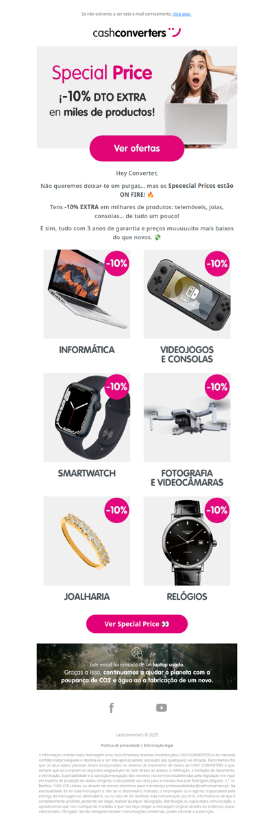 👀 -10% EXTRA só por tempo limitado! 💥