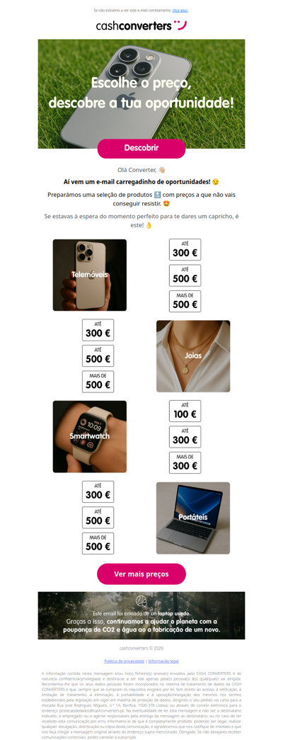 Oportunidades para todos os preços 👇