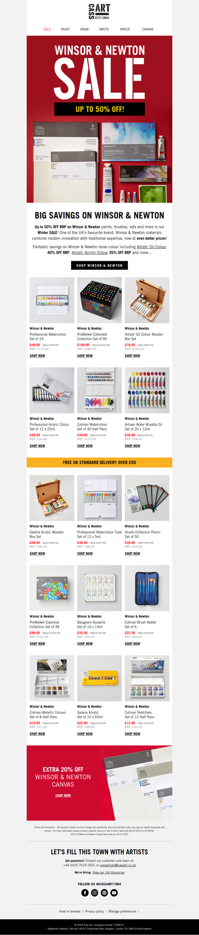 The Winsor & Newton Sale!