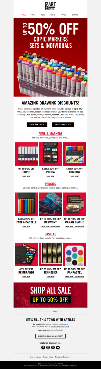 Copic - Up to 50% OFF!