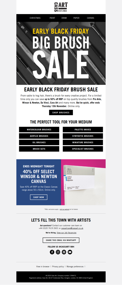 The Big Brush Sale 🖌️