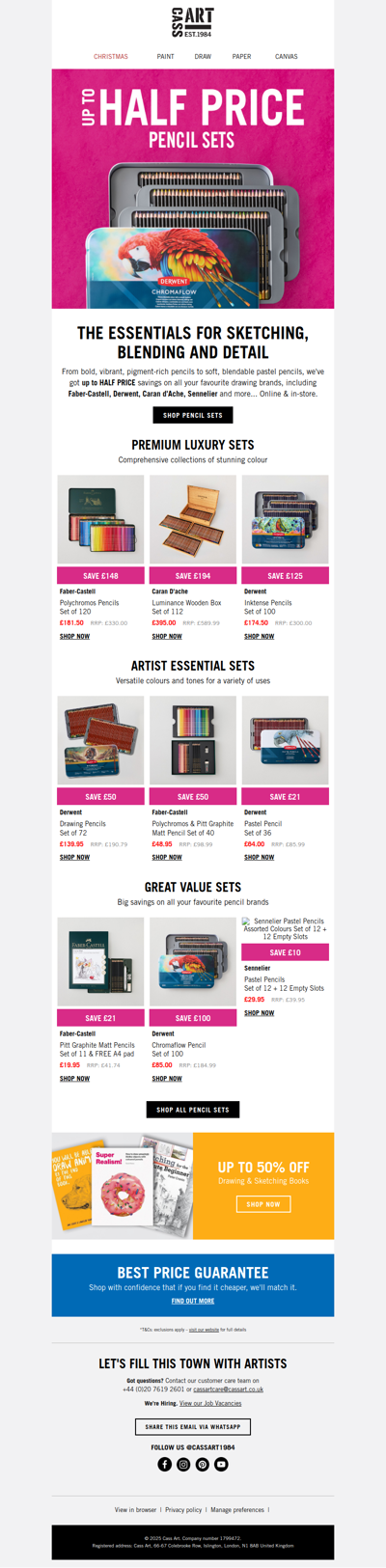 Shop Half Price Pencil Sets! ✍️