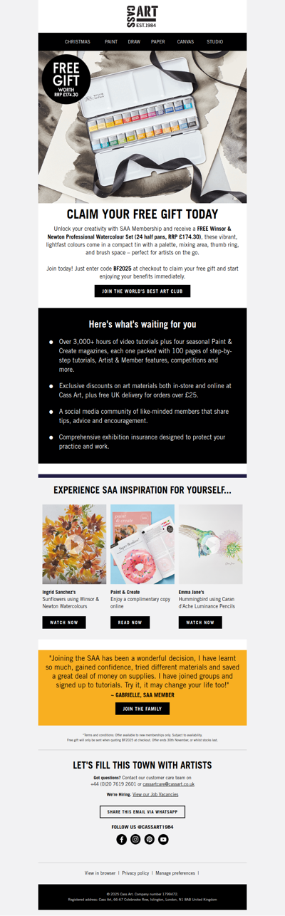 Your FREE gift worth £174.30 is waiting…