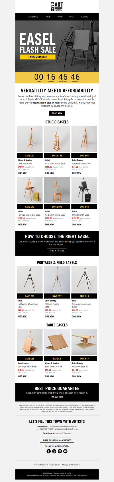 24 HOURS ONLY Easel Flash Sale!⚡