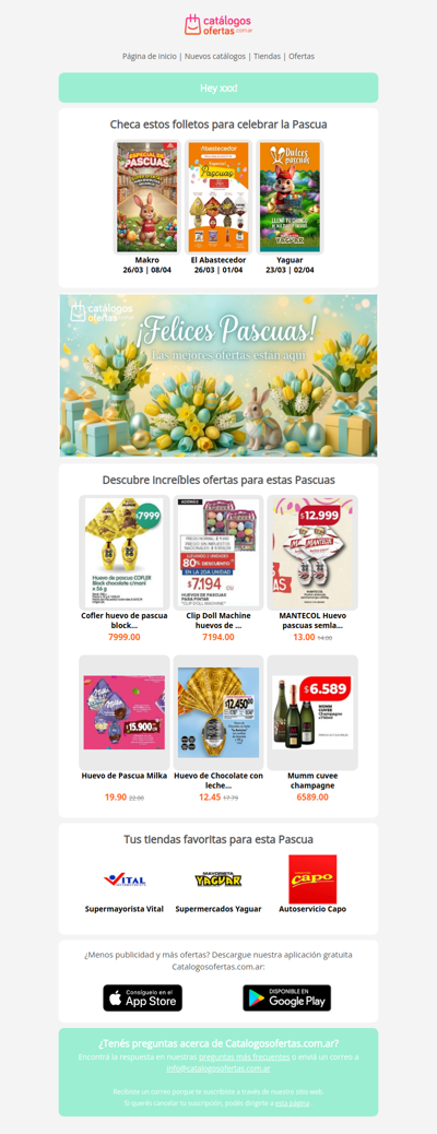 ¡Felices Pascuas! 🐰🥚