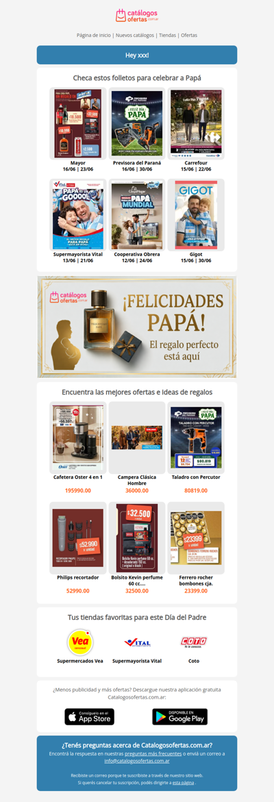 ¡Papá merece lo mejor!