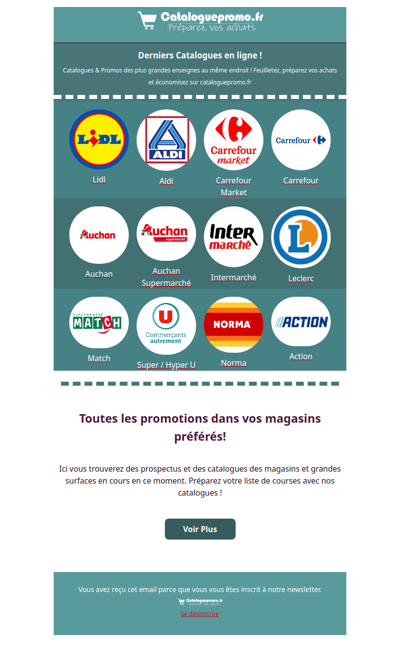 Toutes les promotions dans vos magasins préférés!