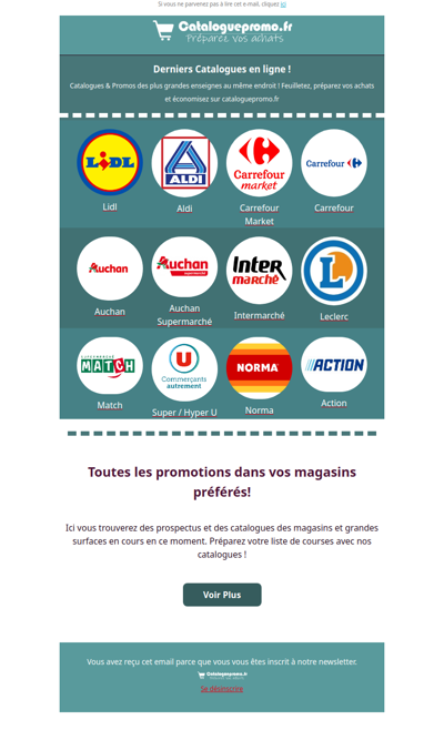 Toutes les promotions dans vos magasins préférés!