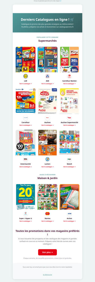 Toutes les promotions dans vos magasins préférés!