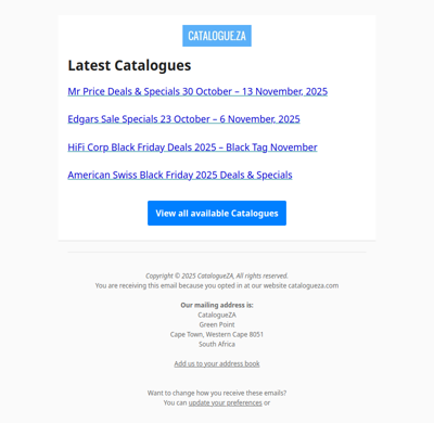 Latest Specials & Catalogues - 07.11.2025