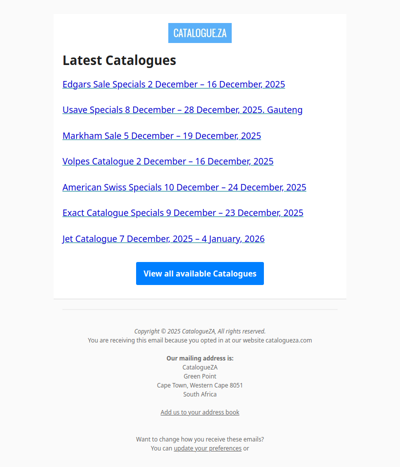 Latest Specials & Catalogues - 12.12.2025