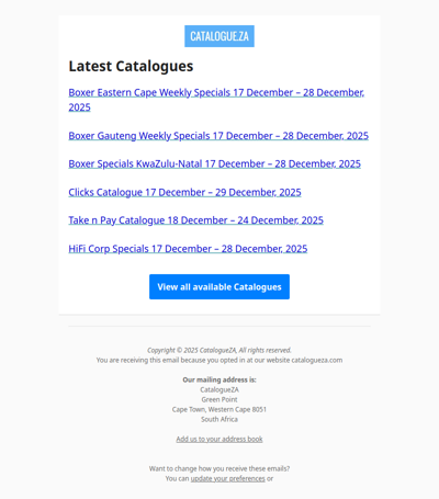 Latest Specials & Catalogues - 18.12.2025