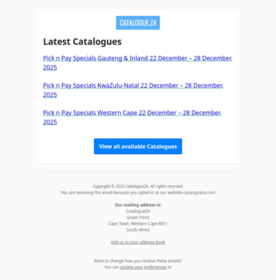 Latest Specials & Catalogues - 22.12.2025