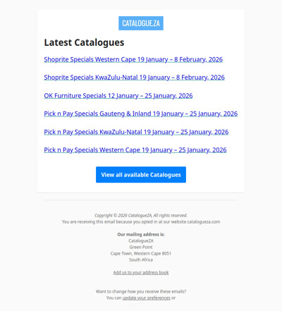 Latest Specials & Catalogues - 19.01.2026