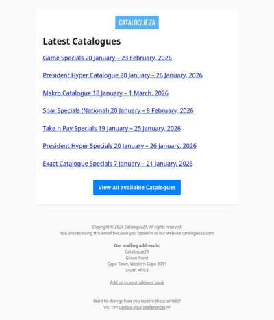 Latest Specials & Catalogues - 21.01.2026