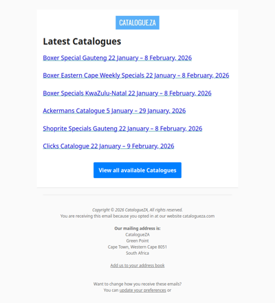 Latest Specials & Catalogues - 22.01.2026