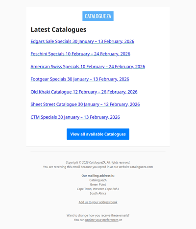 Latest Specials & Catalogues - 13.02.2026