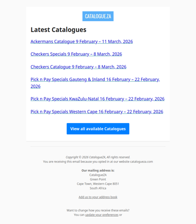 Latest Specials & Catalogues - 16.02.2026