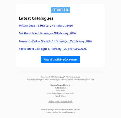 Latest Specials & Catalogues - 21.02.2026