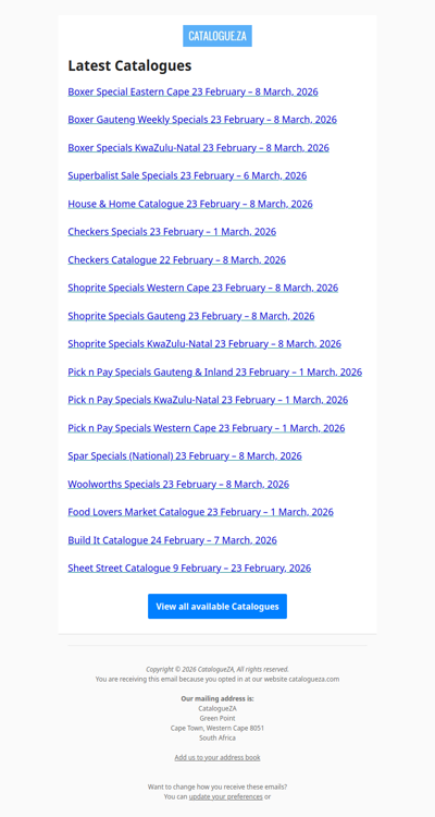 Latest Specials & Catalogues - 23.02.2026