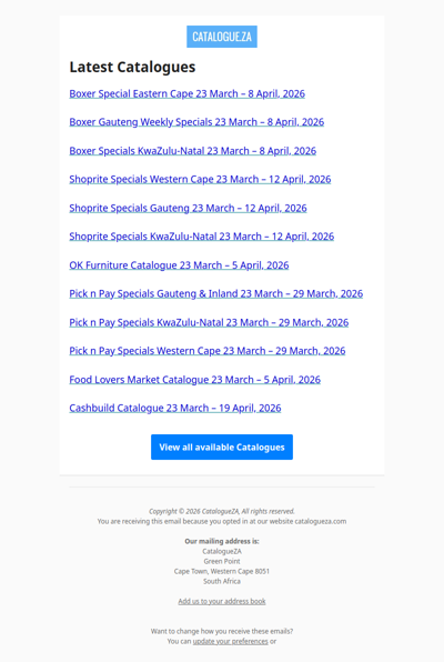 Latest Specials & Catalogues - 23.03.2026