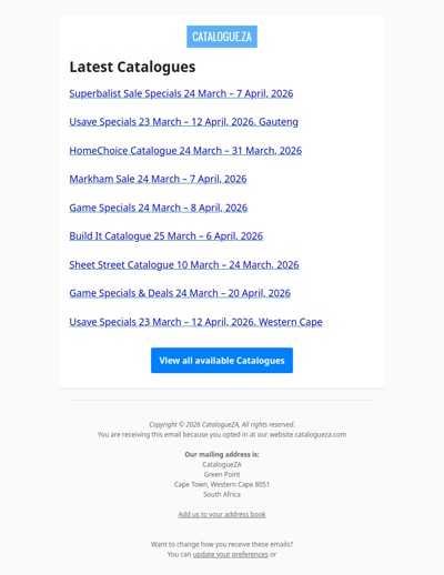 Latest Specials & Catalogues - 25.03.2026