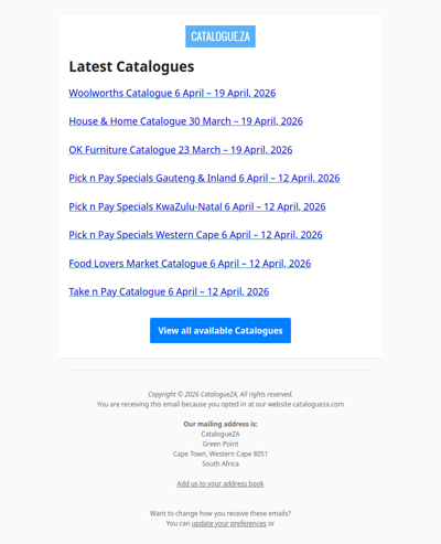 Latest Specials & Catalogues - 07.04.2026