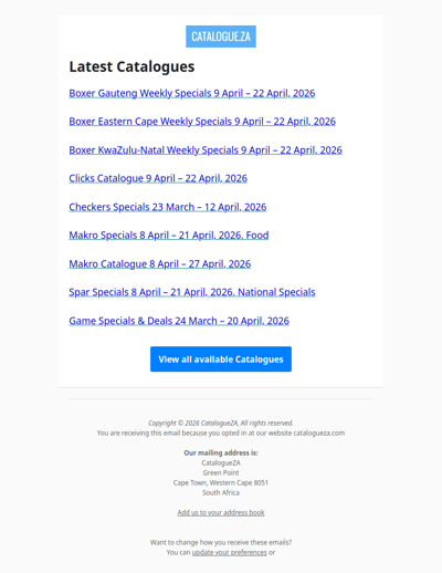 Latest Specials & Catalogues - 09.04.2026